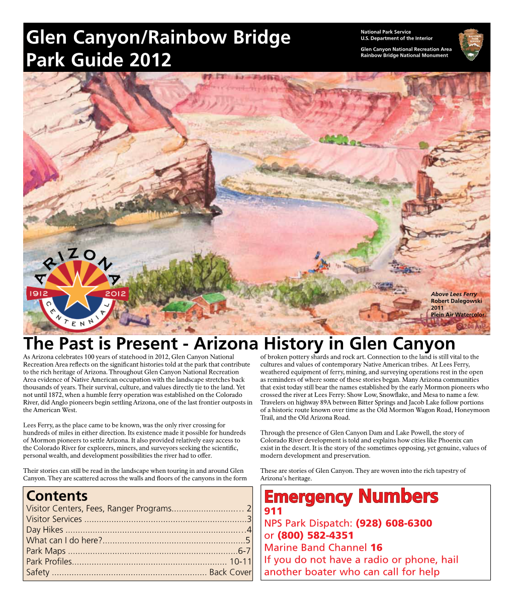 Glen Canyon/Rainbow Bridge Park Guide 2012