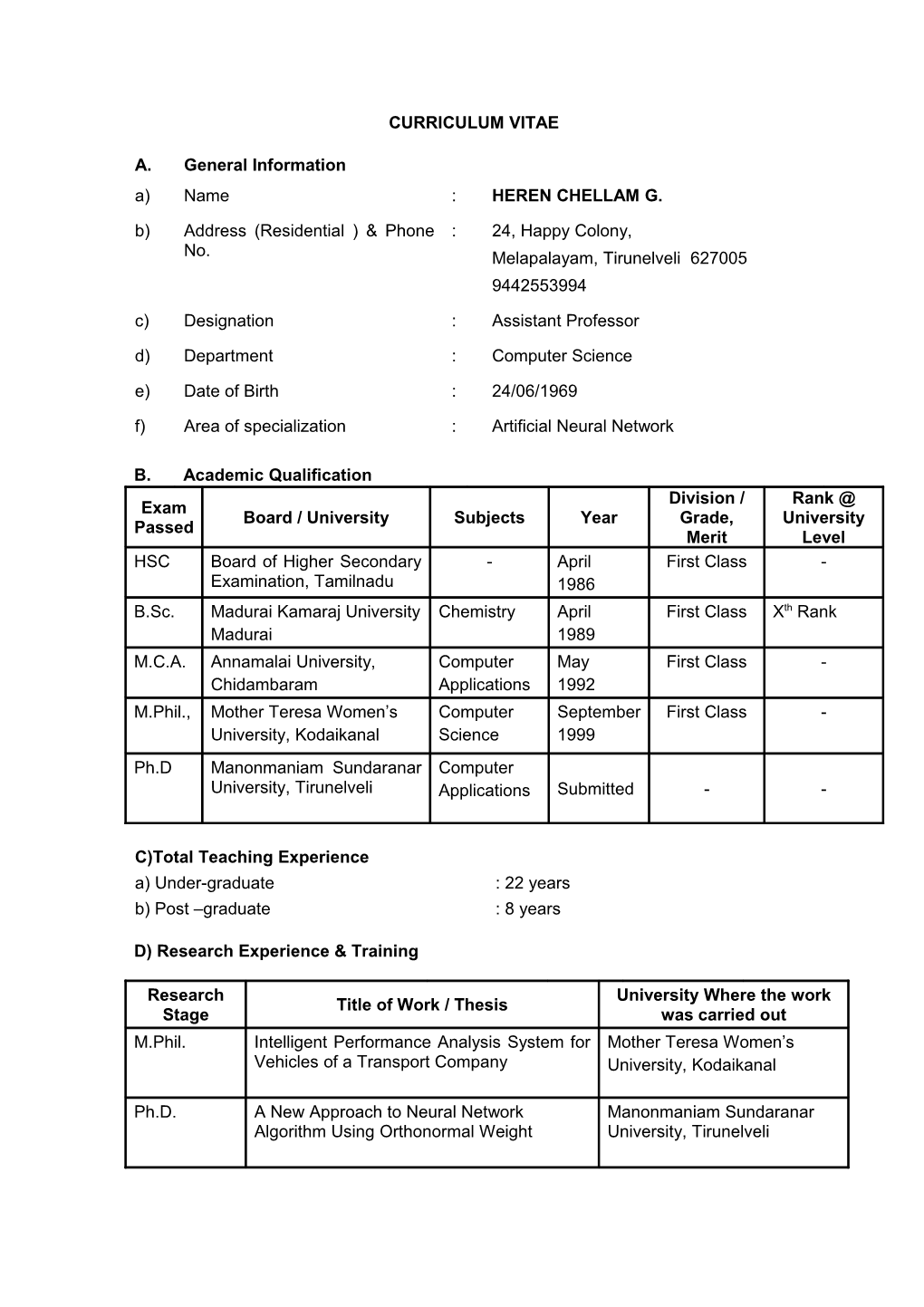 Curriculum Vitae s507