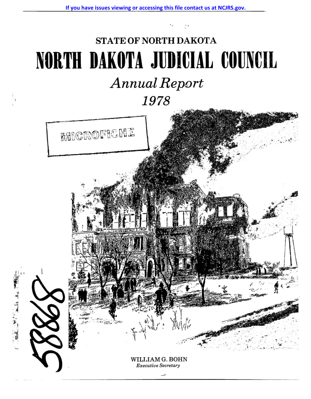 NORTH DAKOTA JUDICIAL COUNCIL Annual Report 1978