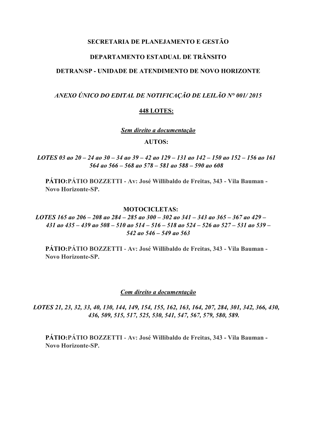 Unidade De Atendimento De Novo Horizonte