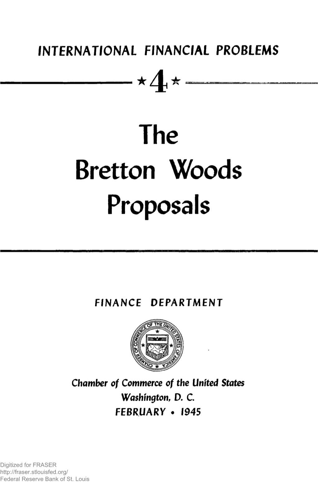 Bretton Woods Proposals