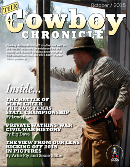 Cowboy Chronicle October 2015 Page 1
