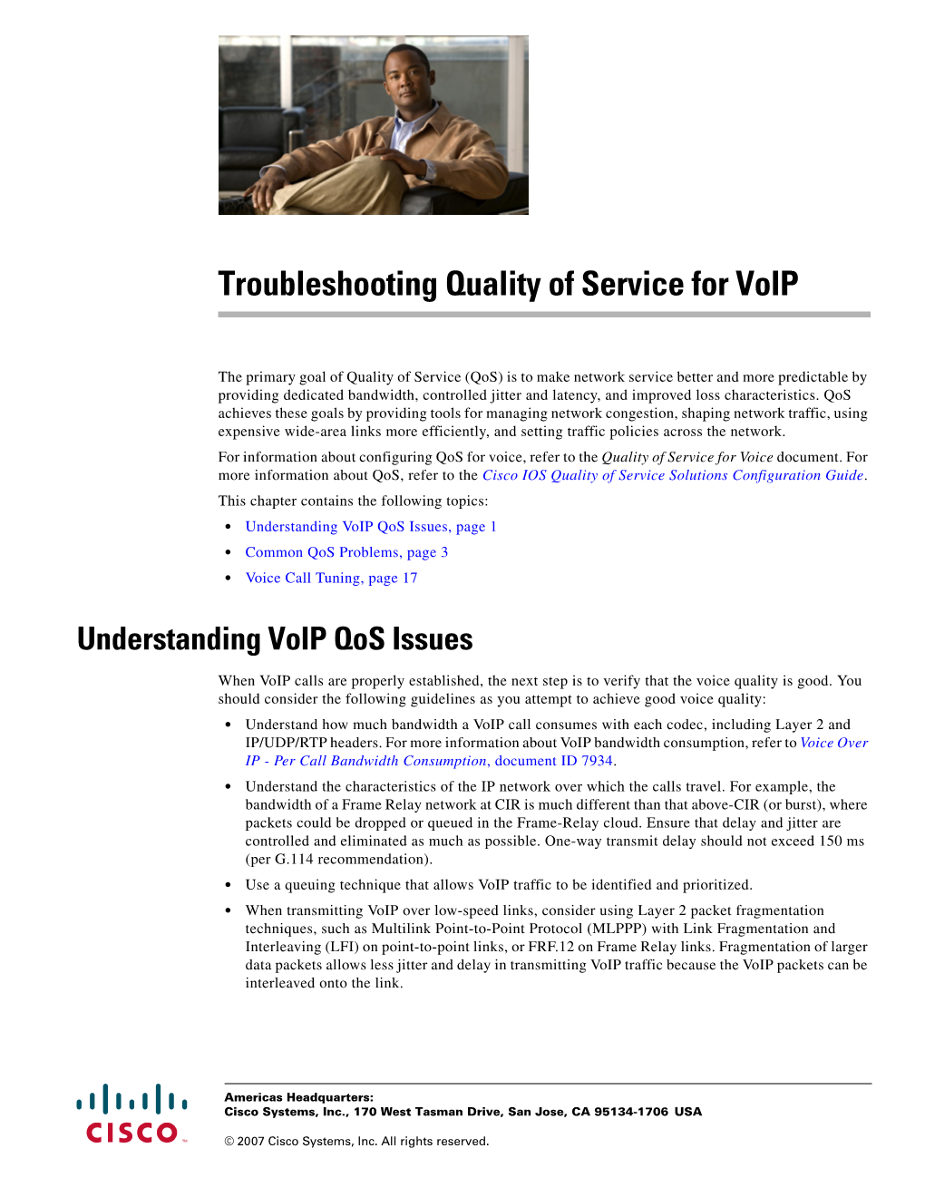 Troubleshooting Quality of Service for Voip