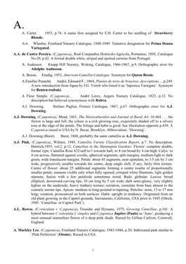 A. Carter. 1953, P.74. a Name First Assigned by E.H. Carter to His Seedling of Strawberry