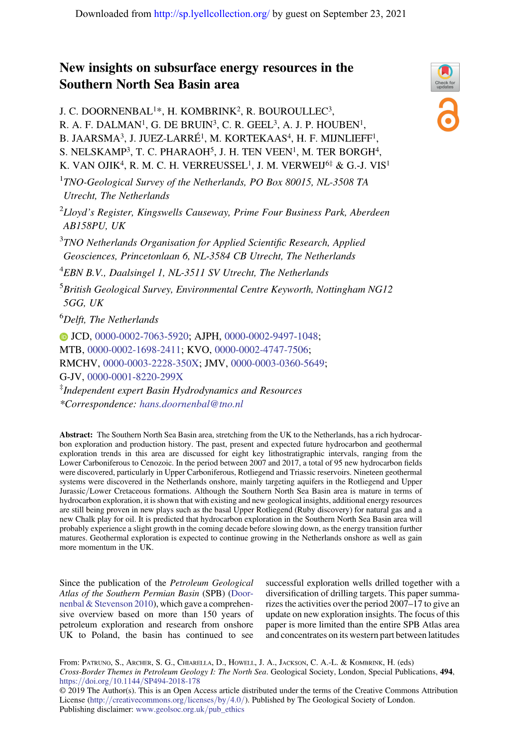 New Insights on Subsurface Energy Resources in the Southern North Sea Basin Area