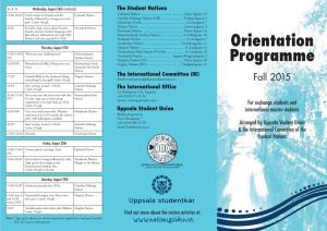 Orientation Programme