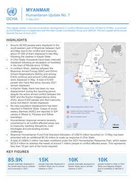 MYANMAR Humanitarian Update No