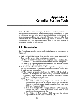 Appendix A: Compiler Porting Tools