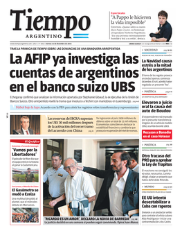 La AFIP Ya Investiga Las Cuentas De Argentinos En El Banco Suizo