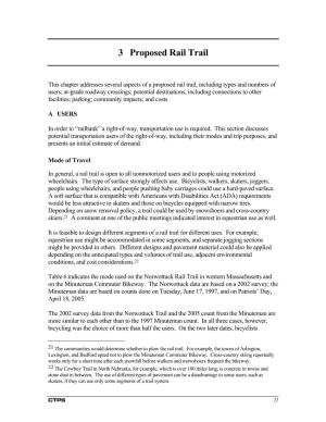 Chapter 3 Proposed Rail Trail (PDF)
