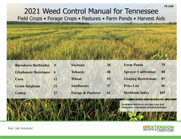 2021 Weed Control Manual for Tennessee