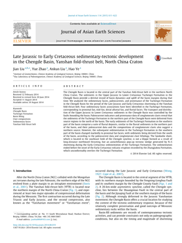 Late Jurassic to Early Cretaceous Sedimentary-Tectonic Development