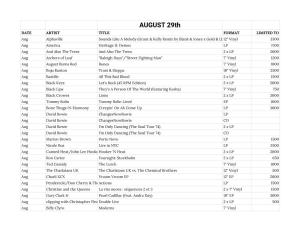 Rsd Drop List August