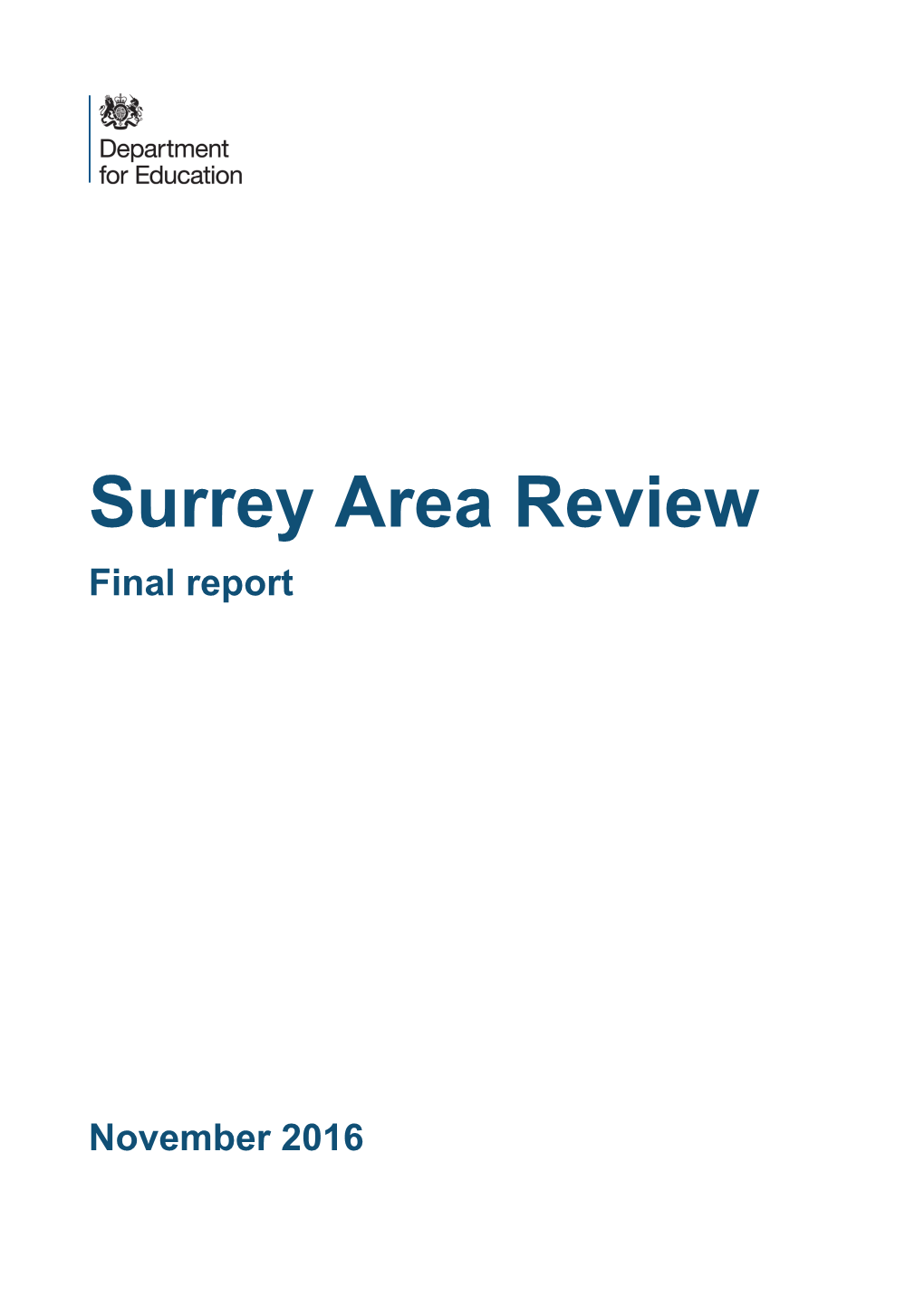 Surrey Area Review Final Report