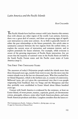 Latin America and the Pacific Islands
