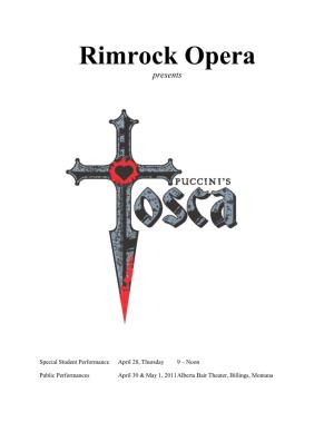 Rimrock Opera Presents