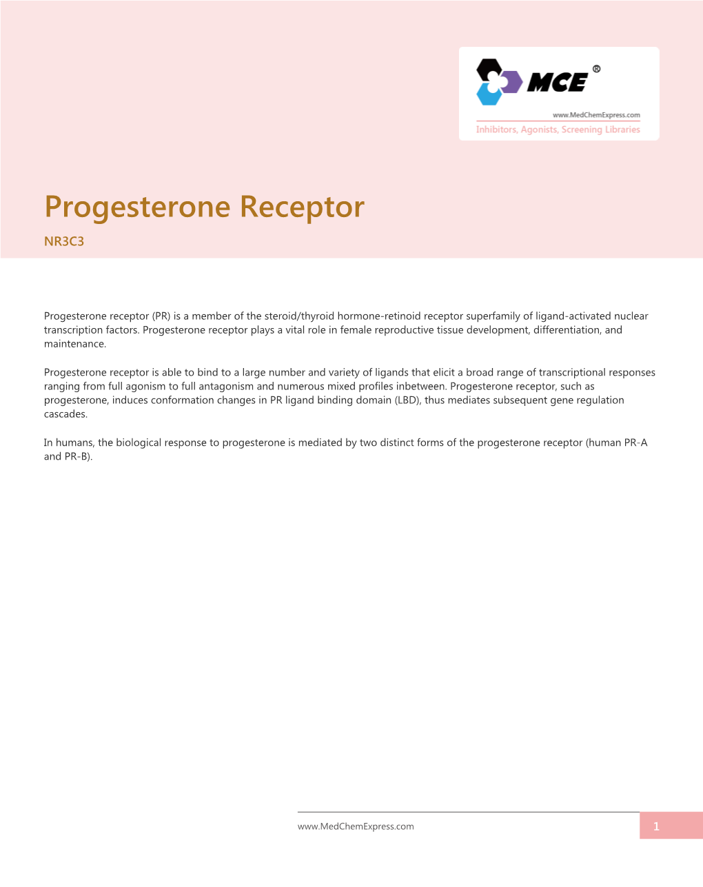 Progesterone Receptor NR3C3