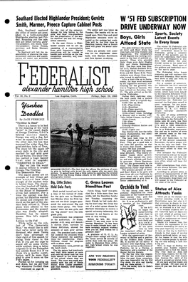 1950.09.29 Hamilton High School Federalist
