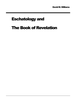 Eschatology and the Book of Revelation