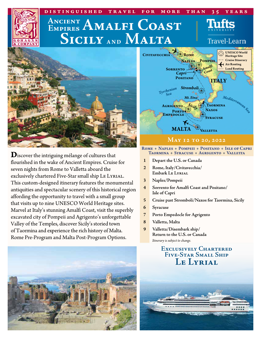 Sicily and Malta Empires Amalfi Coast