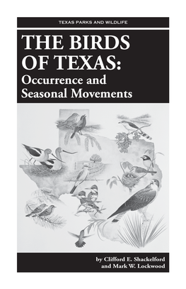 THE BIRDS of TEXAS: Occurrence and Seasonal Movements