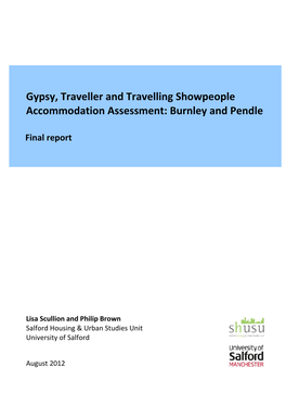 Gypsy, Traveller and Travelling Showpeople Pitch Assessment