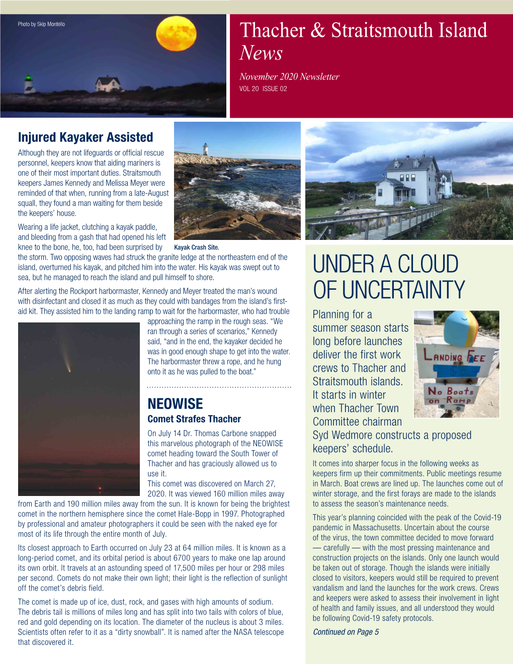 November 2020 Newsletter VOL 20 ISSUE 02