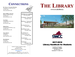 THE LIBRARY Coordinator of Library Services 276.964.7266 Teresa.Yearout@Sw.Edu