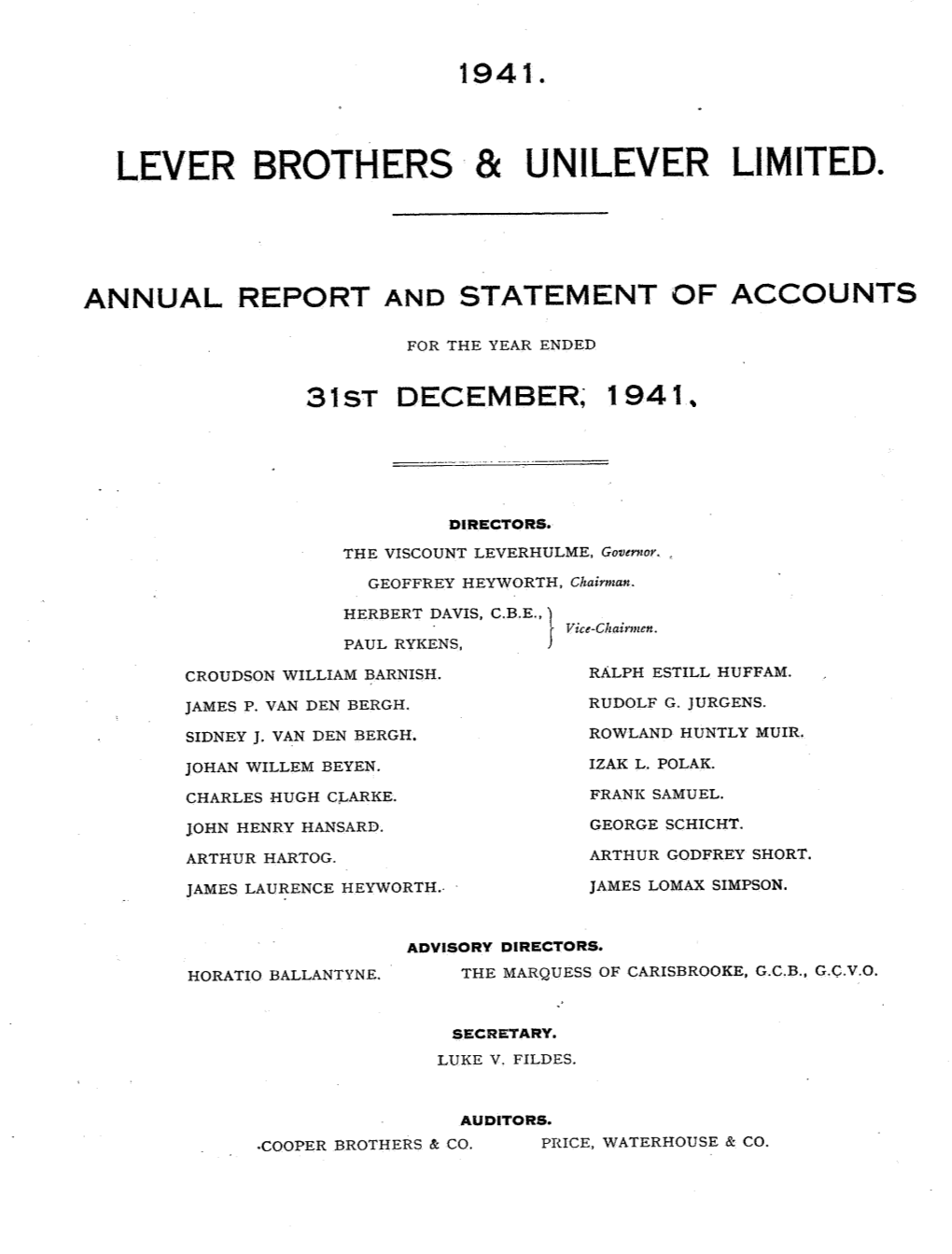 1941 Annual Report