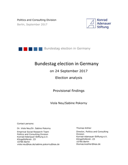 Bundestag Election in Germany