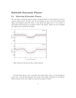 Habitable Extrasolar Planets