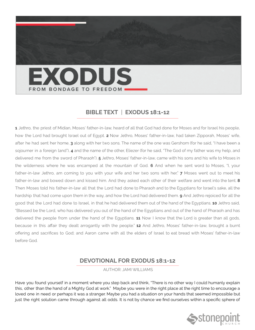 Exodus 18:1-12 Devo