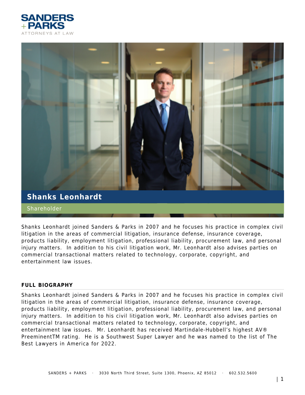 Shanks Leonhardt Shareholder