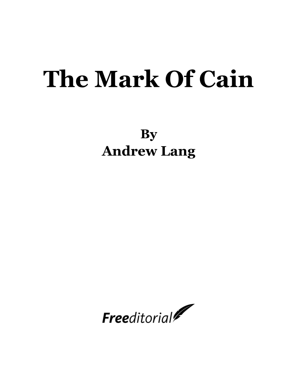 The Mark of Cain