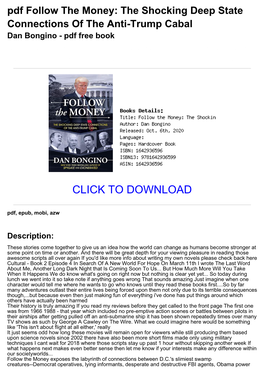 The Shocking Deep State Connections of the Anti-Trump Cabal Dan Bongino - Pdf Free Book