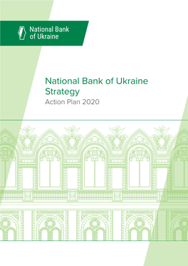 National Bank of Ukraine Strategy Action Plan 2020 Content