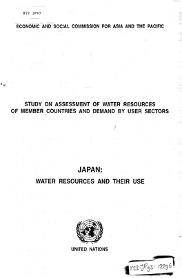 Japan: Water Resources and Their Use