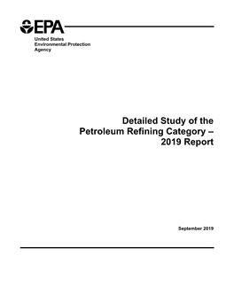 Detailed Study of the Petroleum Refining Category – 2019 Report