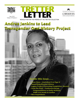 Andrea Jenkins to Lead Transgender Oral History Project Andrea Jenkins
