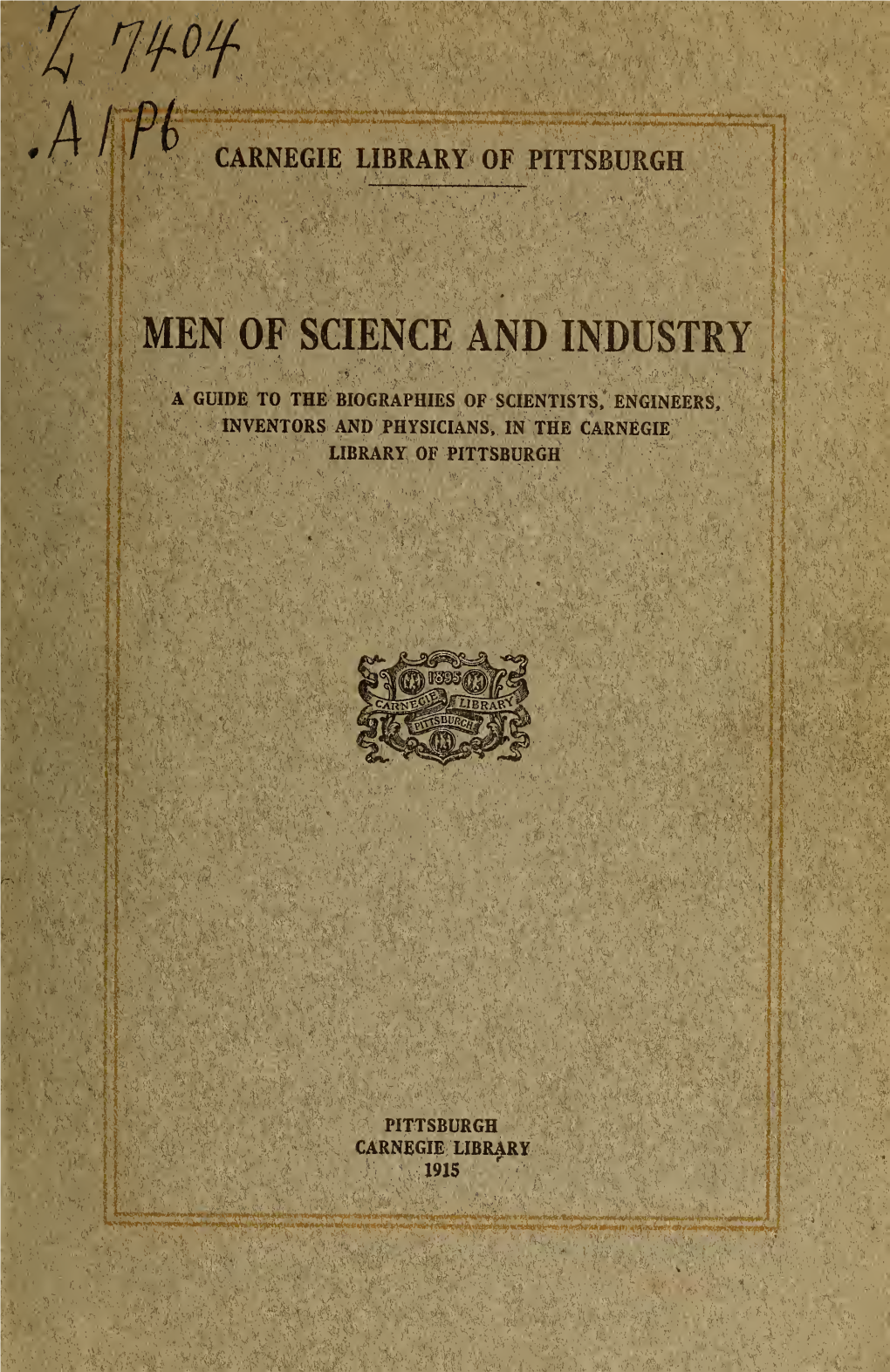 Men of Science and Industry: a Guide to the Biographies of Scientists