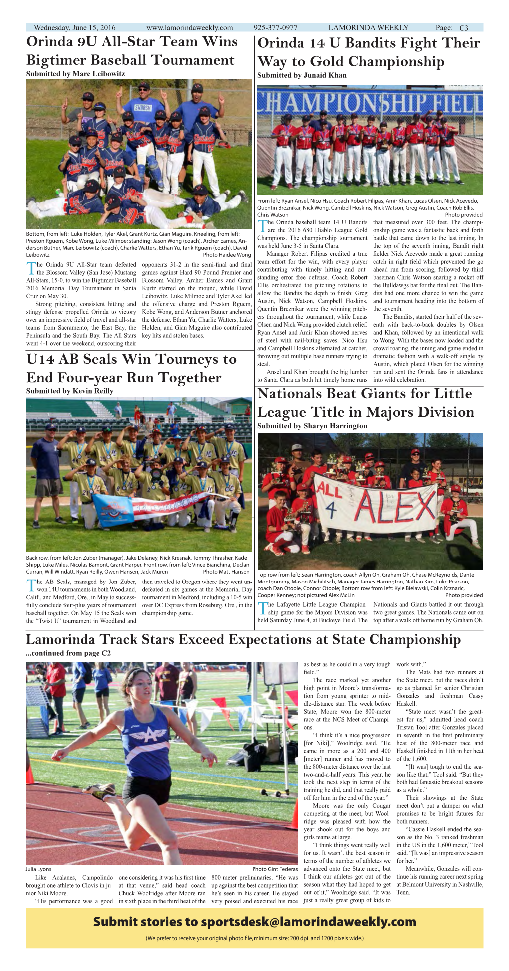 Lamorinda Weekly Issue 8 Volume 10