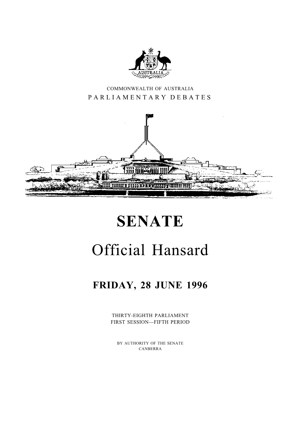 SENATE Official Hansard