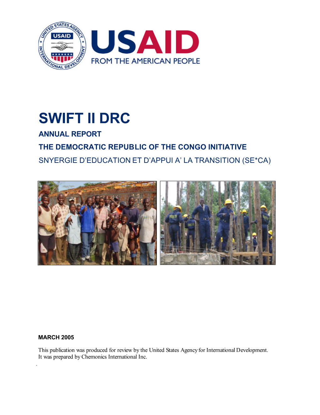 Swift Ii Drc Annual Report
