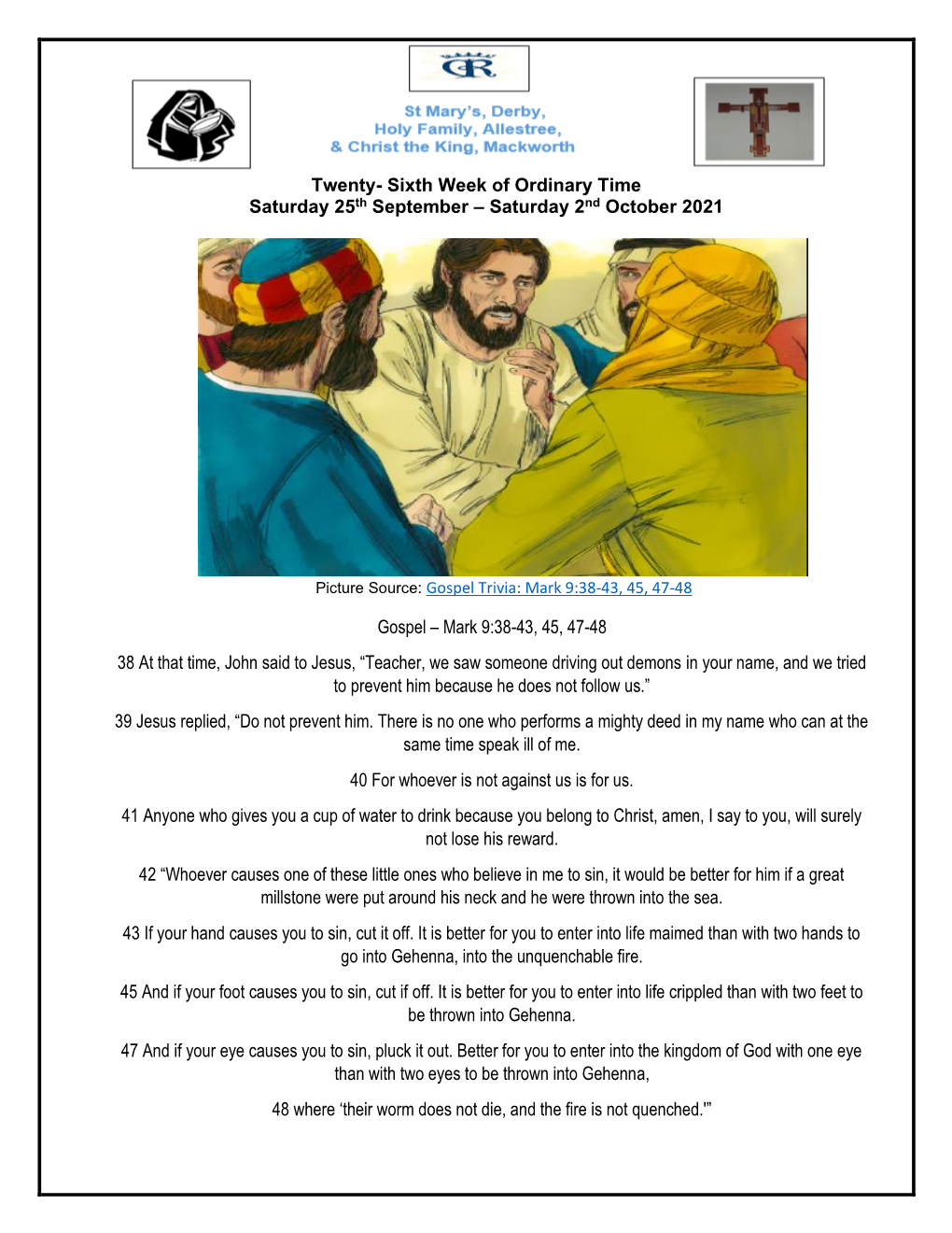 Current St Mary's Newsletter