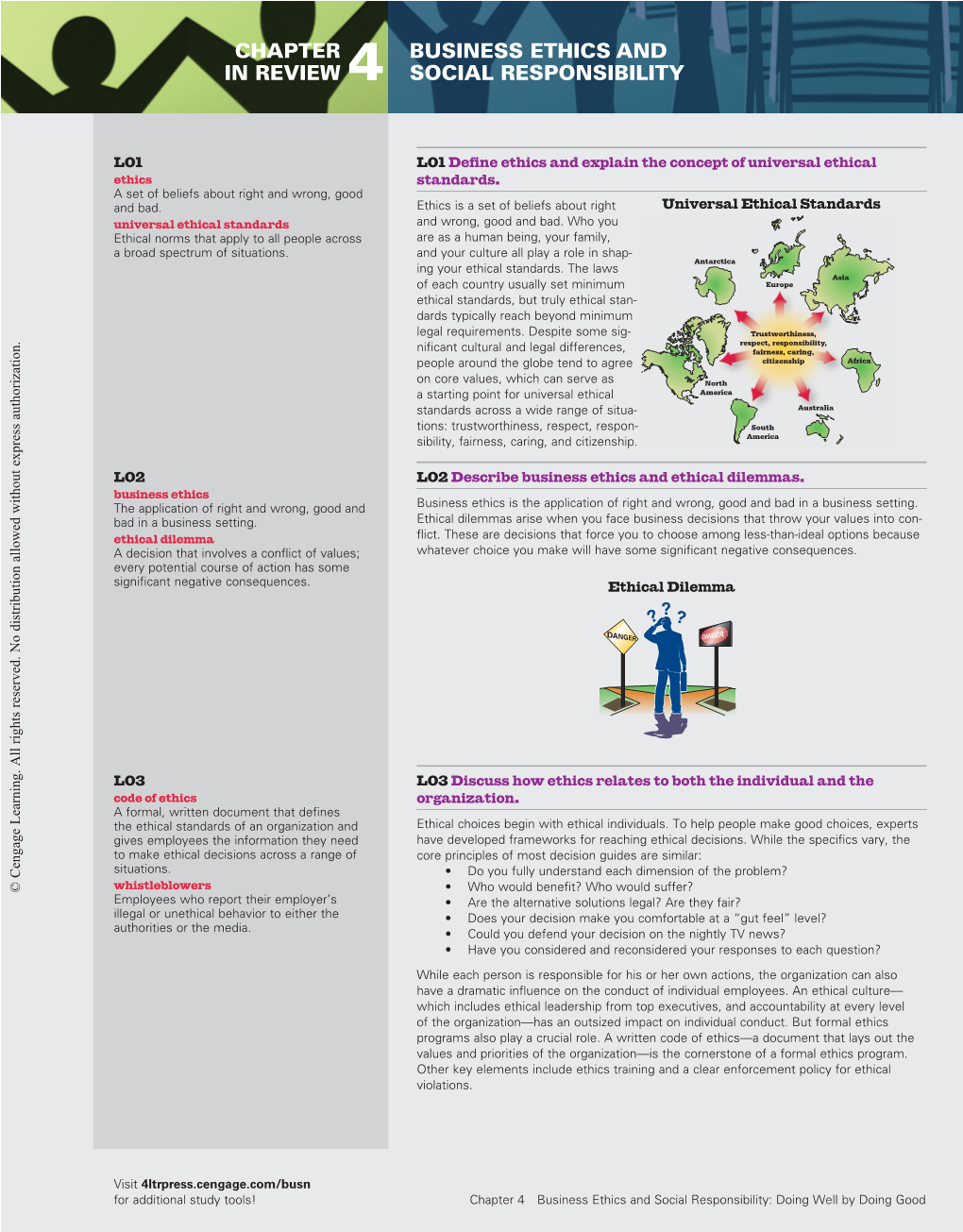 Chapter in Review Business Ethics and Social