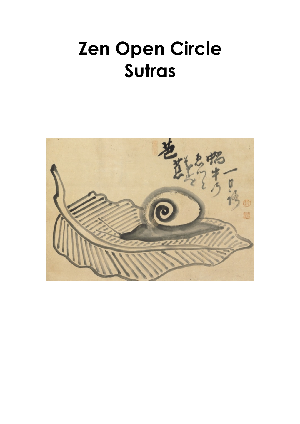 Zen Open Circle Sutras