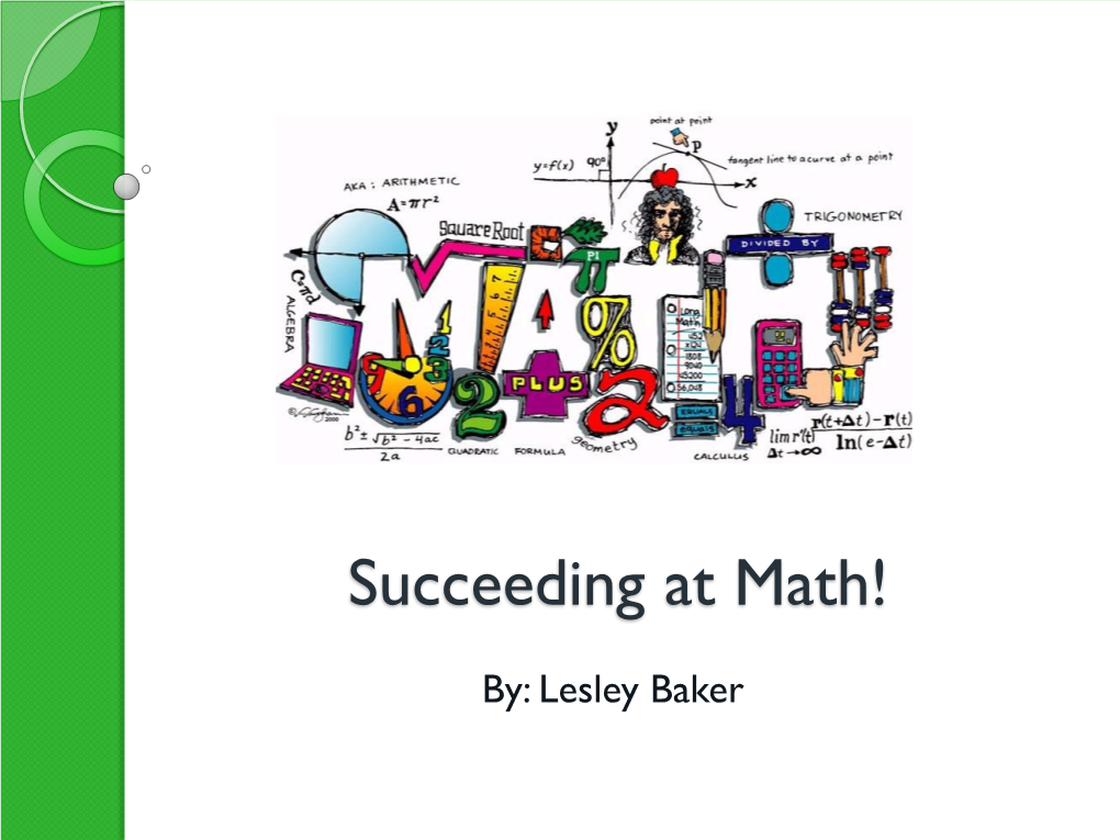 Succeeding at Math!