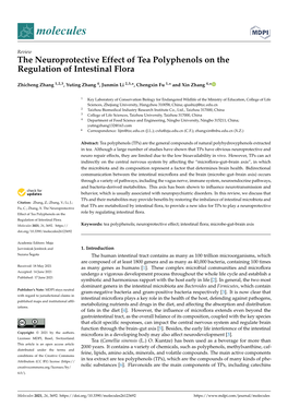 The Neuroprotective Effect of Tea Polyphenols on the Regulation of Intestinal Flora