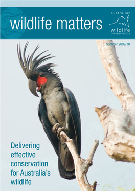 Delivering Effective Conservation for Australia's Wildlife