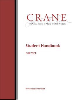 The Crane Student Handbook
